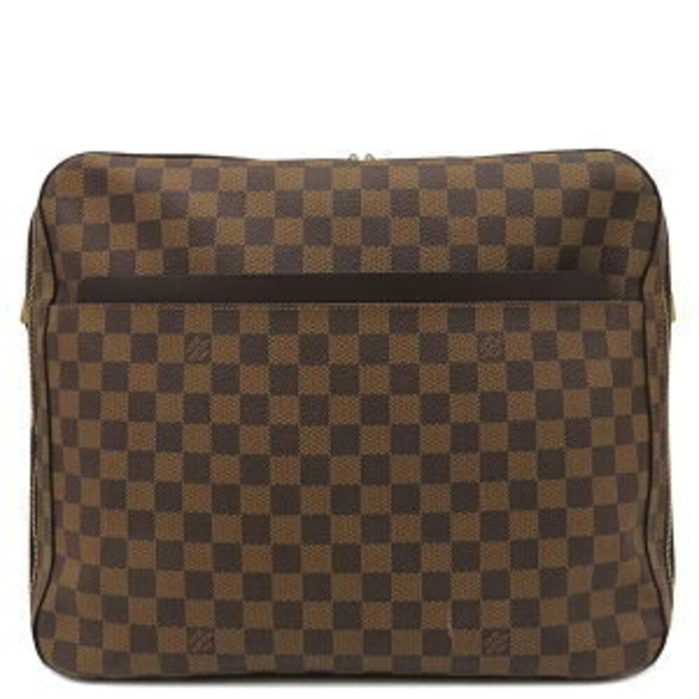 Louis Vuitton Dolso Duro Shoulder Bag Ebene Brown leather Key